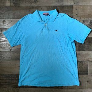 MEN’S LIGHT BLUE VINEYARD VINES POLO SHIRT L